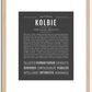 Kolbie | Name Art Print