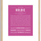 Kolbie | Name Art Print