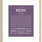 Kolbie | Name Art Print