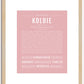 Kolbie | Name Art Print