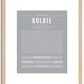 Kolbie | Name Art Print