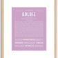 Kolbie | Name Art Print