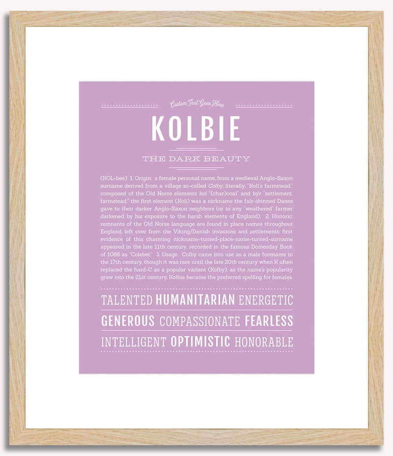 Kolbie | Name Art Print