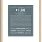 Kolbie | Name Art Print