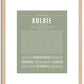 Kolbie | Name Art Print