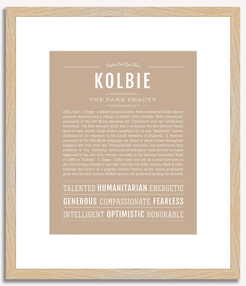 Kolbie | Name Art Print