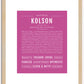 Kolson | Name Art Print