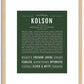 Kolson | Name Art Print