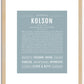 Kolson | Name Art Print