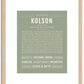 Kolson | Name Art Print