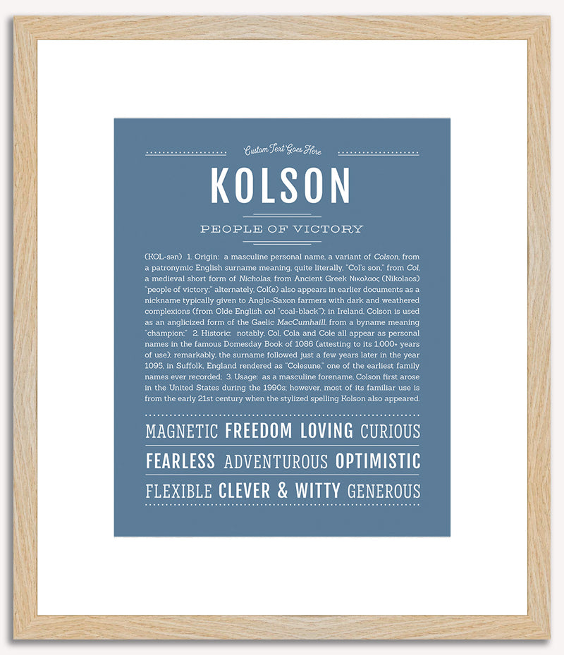 Kolson | Name Art Print