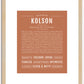 Kolson | Name Art Print