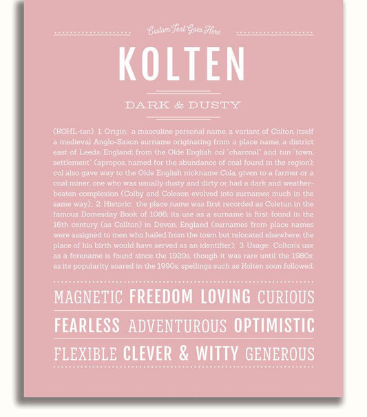 Frame Options | Dusty Rose | No Frame