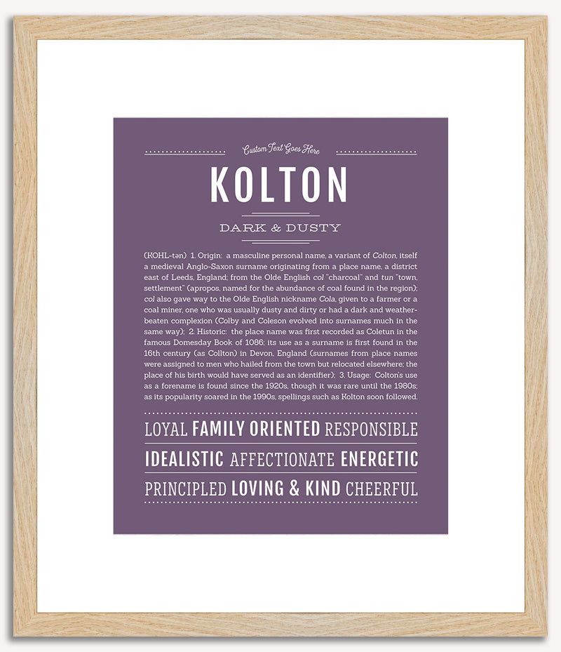 Kolton | Name Art Print