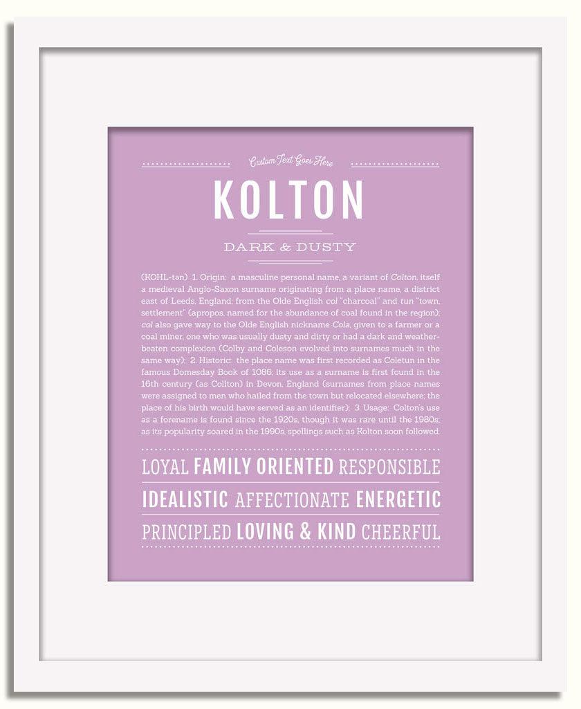 Frame Options | Lilac | White Frame, Matted