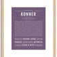 Konner | Name Art Print