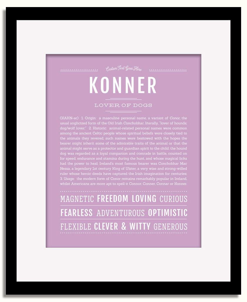 Frame Options | Lilac | Black Frame, Matted