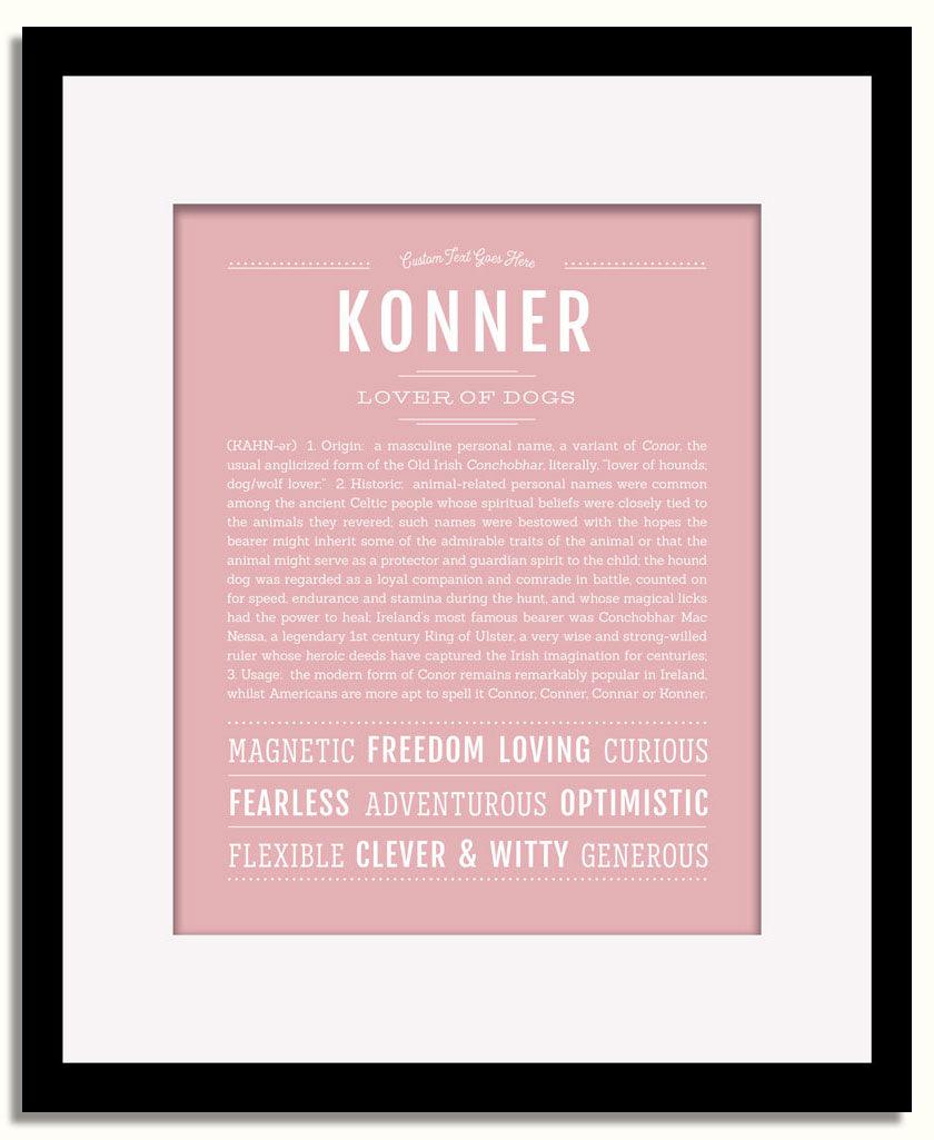 Frame Options | Dusty Rose | Black Frame, Matted