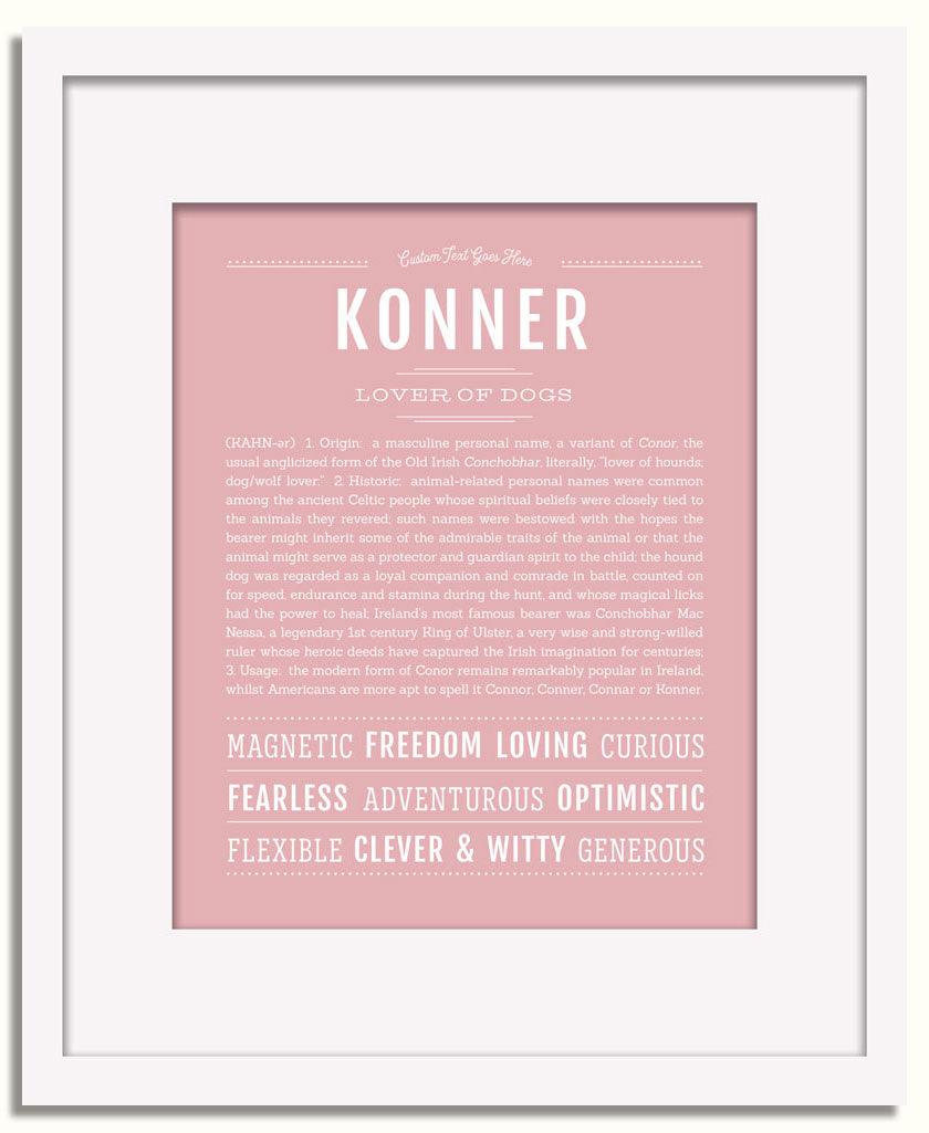 Frame Options | Dusty Rose | White Frame, Matted