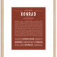 Konrad | Name Art Print