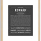 Konrad | Name Art Print