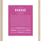 Konrad | Name Art Print