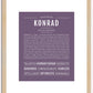 Konrad | Name Art Print