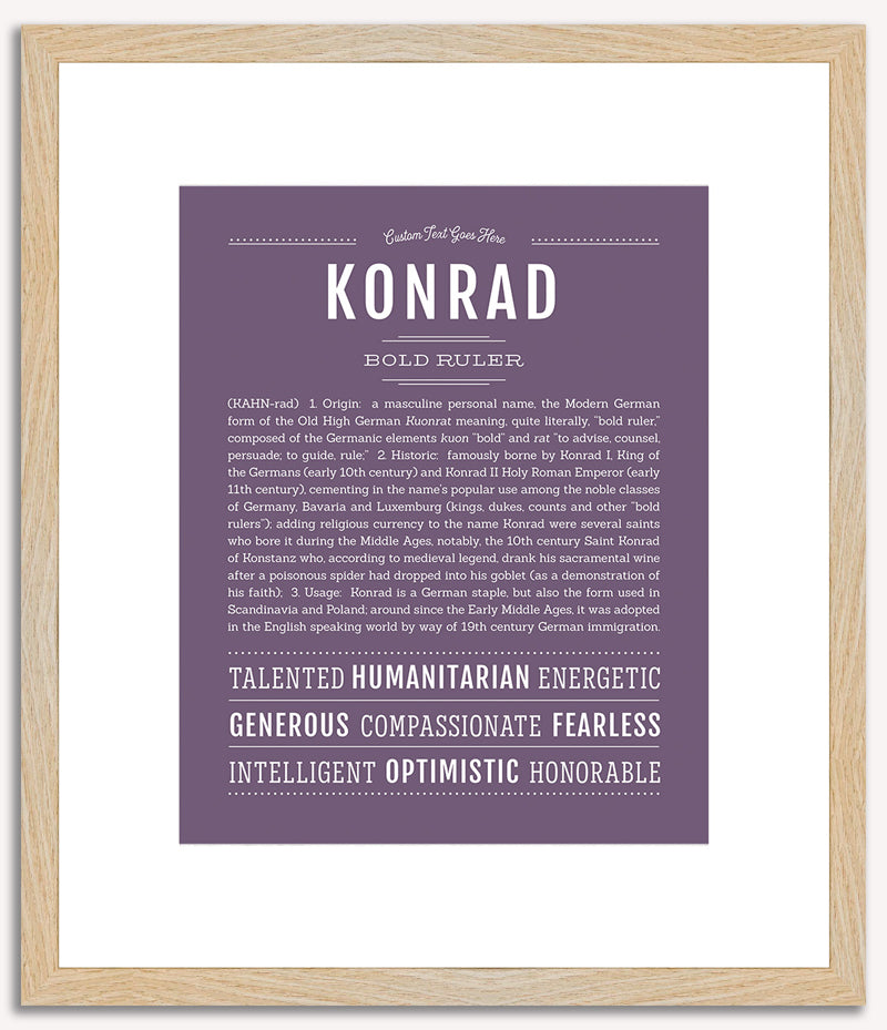 Konrad | Name Art Print