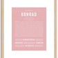 Konrad | Name Art Print