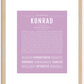 Konrad | Name Art Print