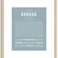 Konrad | Name Art Print