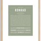 Konrad | Name Art Print