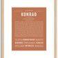 Konrad | Name Art Print