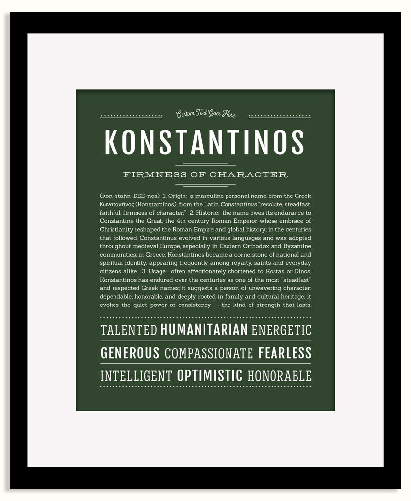 Frame Options | Deep Forest | Black Frame, Matted