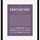 Frame Options | Deep Purple | Black Frame, Matted