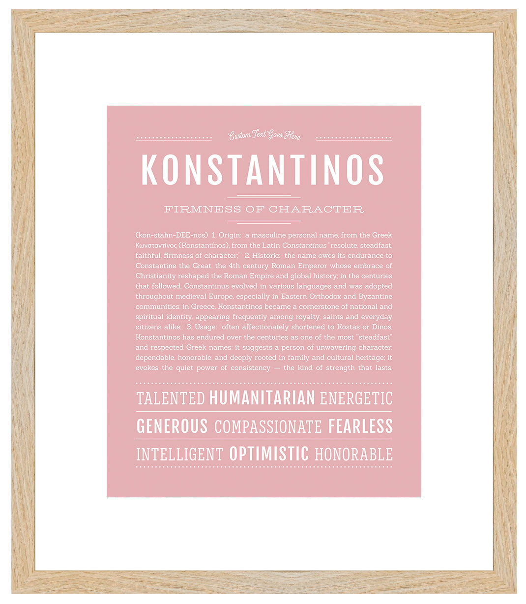 Frame Options | Dusty Rose | Maple Frame, Matted