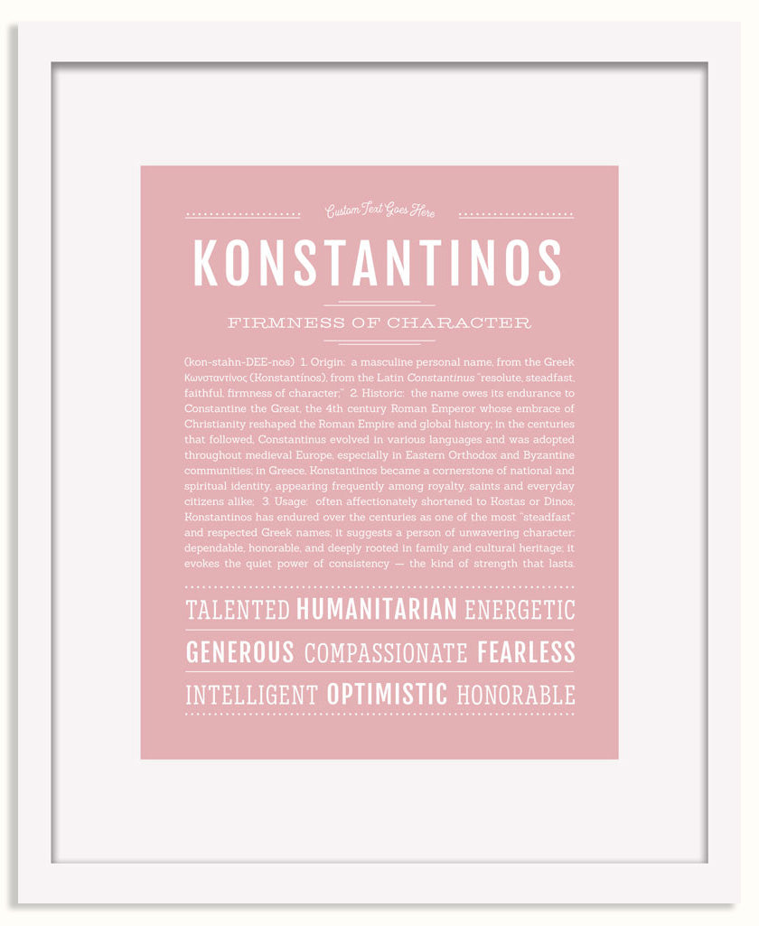Frame Options | Dusty Rose | White Frame, Matted