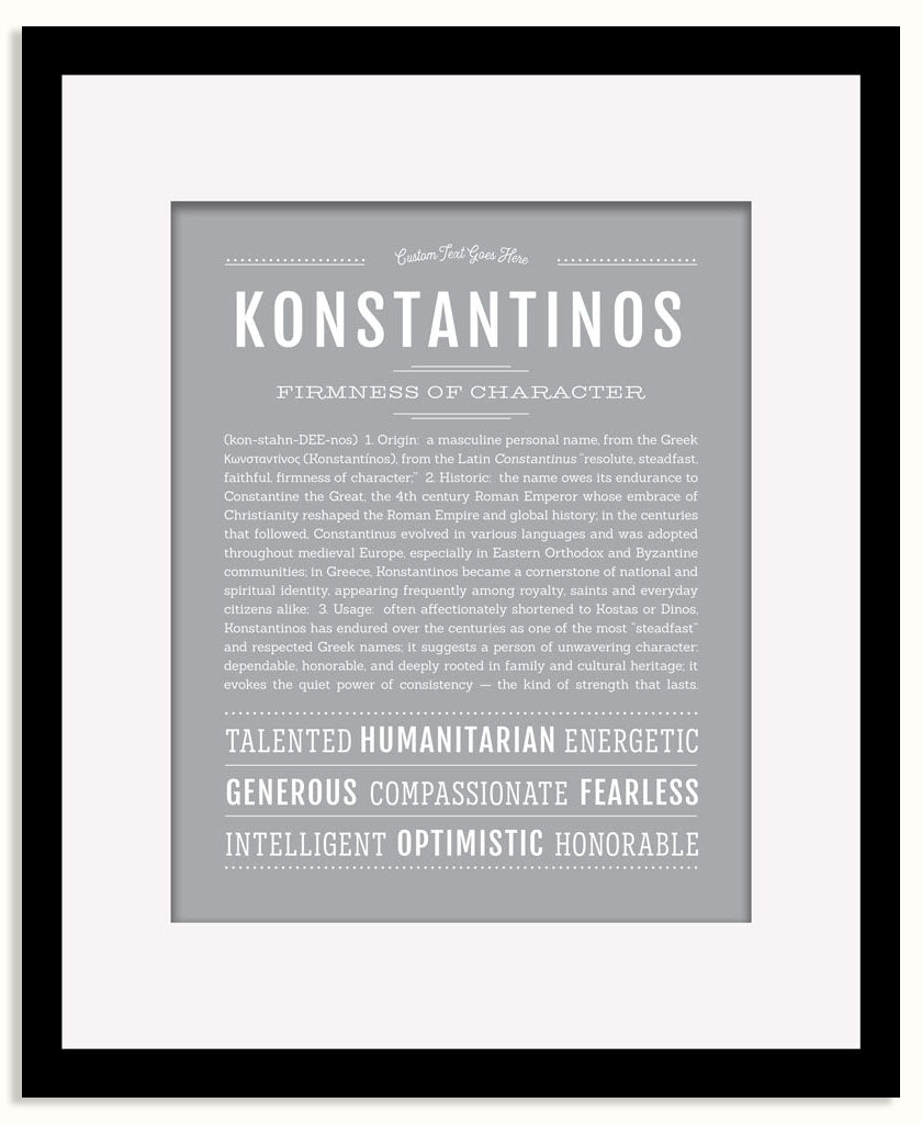 Frame Options | Light Gray | Black Frame, Matted