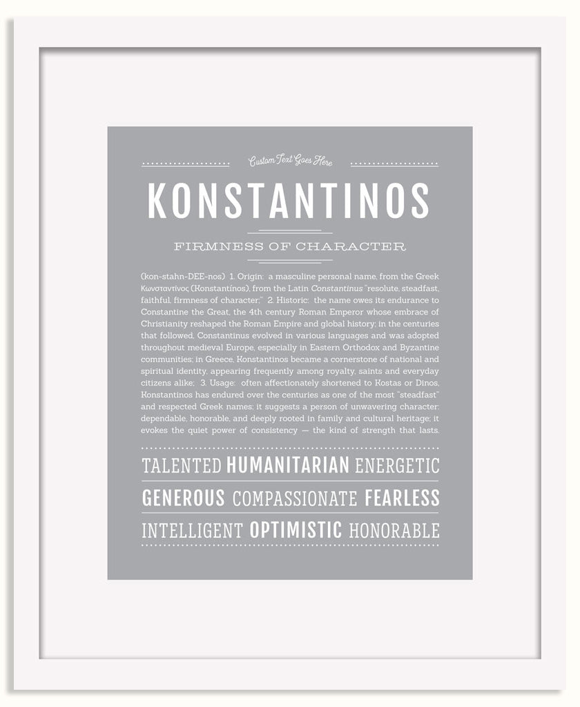 Frame Options | Light Gray | White Frame, Matted