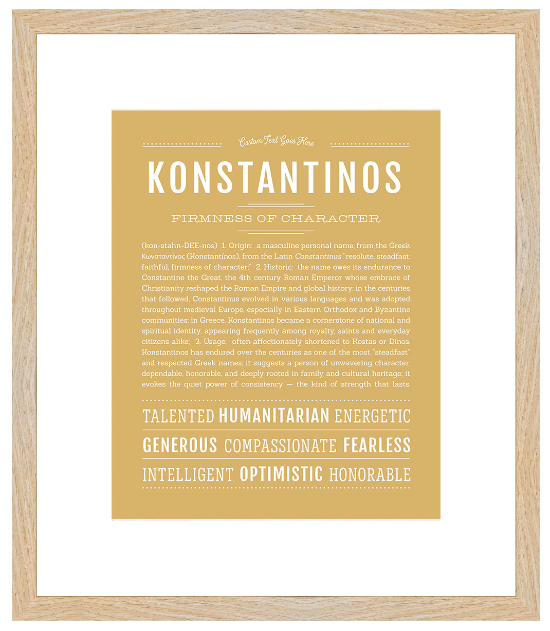 Frame Options | Matte Gold | Maple Frame, Matted