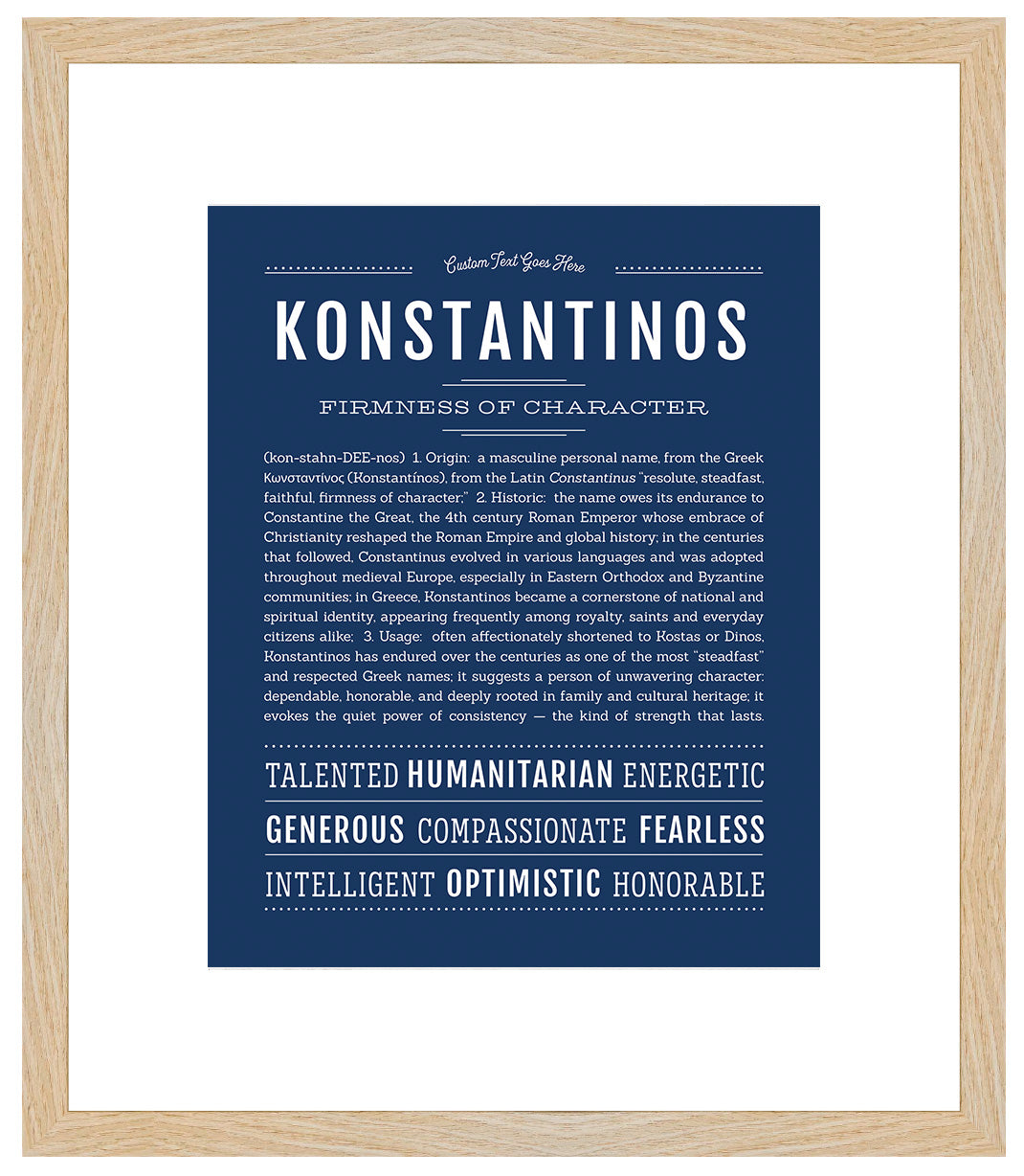 Frame Options | Midnight Blue | Maple Frame, Matted