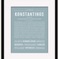 Frame Options | Powder Blue | Black Frame, Matted
