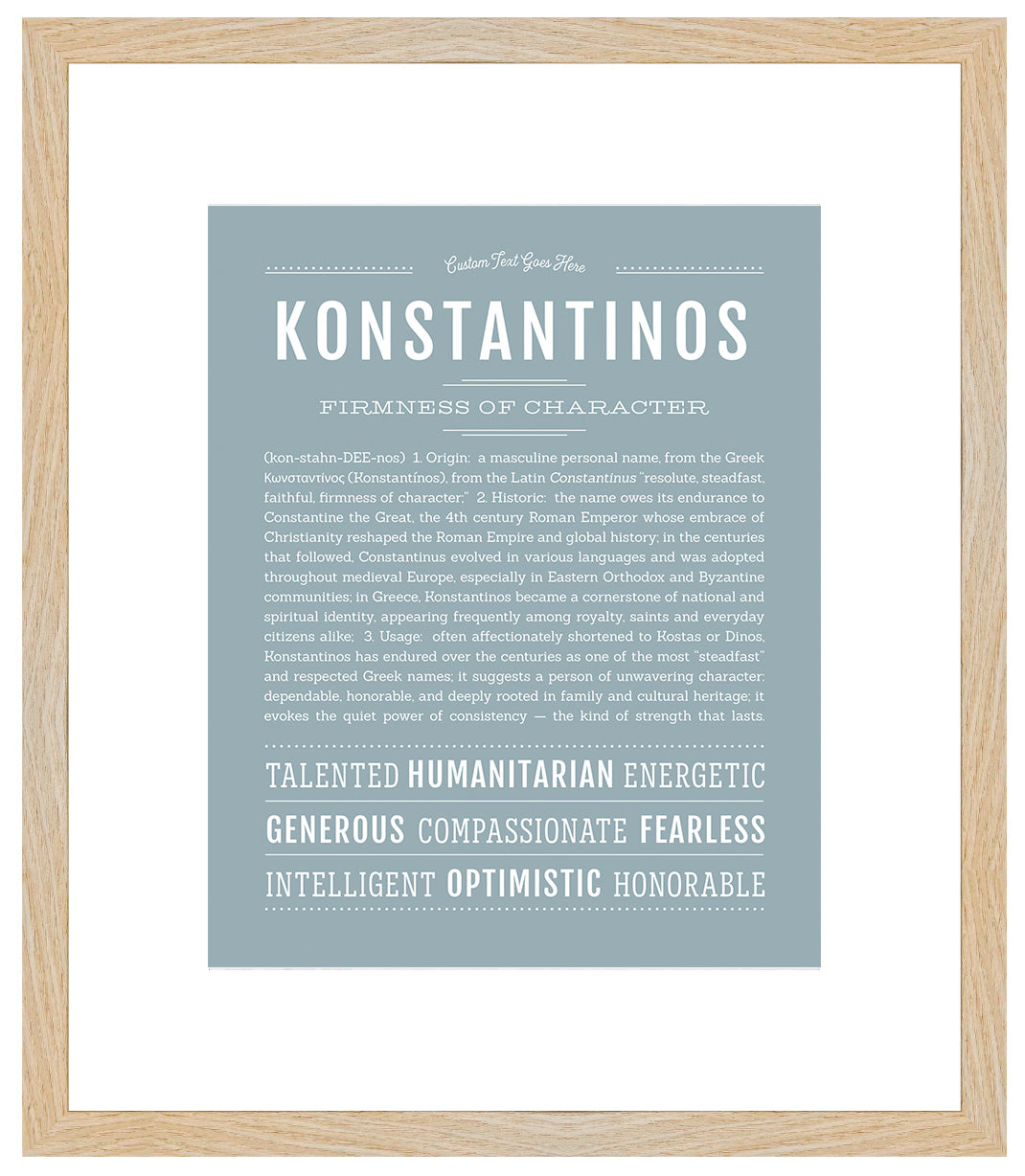 Frame Options | Powder Blue | Maple Frame, Matted