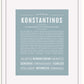 Frame Options | Powder Blue | White Frame, Matted