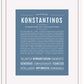 Frame Options | Steele Blue | White Frame, Matted