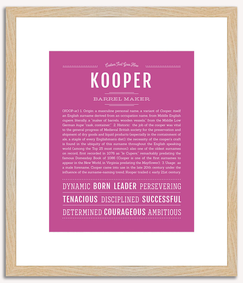 Kooper | Name Art Print