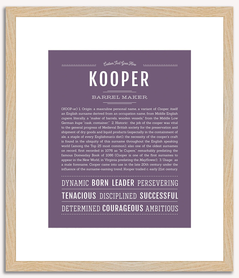 Kooper | Name Art Print