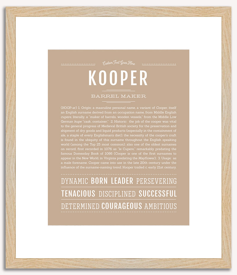 Kooper | Name Art Print