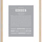 Korben | Name Art Print