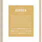 Korben | Name Art Print